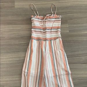 NWT Striped linen jumpsuit
